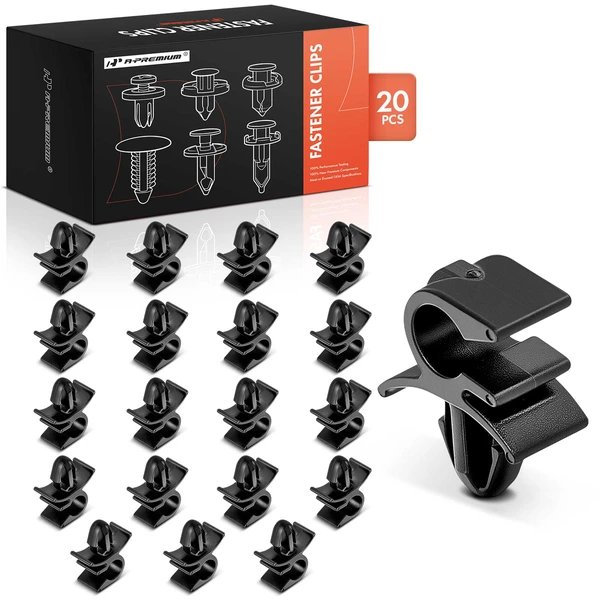 2006-2016 Dodge Charger 20 Pcs 6mm Nylon Black Cable Clip A-Premium APRCF3177