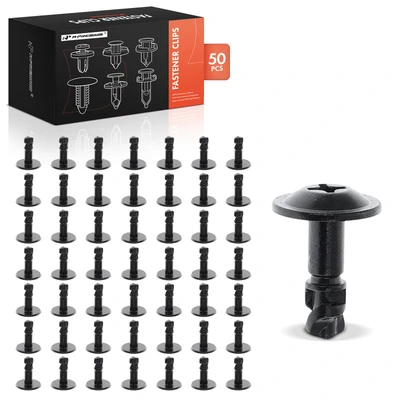 50 Pcs Dacromet Engine Under Cover Fastener Clips