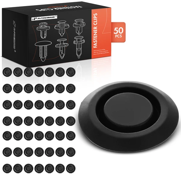 2007-2012 Dodge Caliber 50 Pcs 33mm Rubber Black Floor Pan Hole Plug Retainer Clip A-Premium APRCF3194