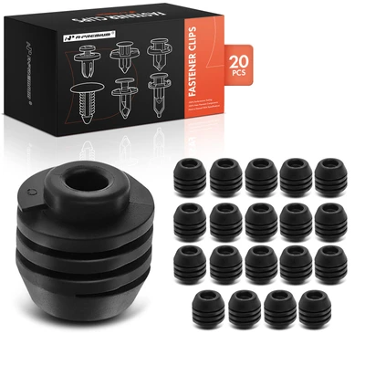 20 Pcs 17mm Rubber Outer Panel Stopper Fastener Clips