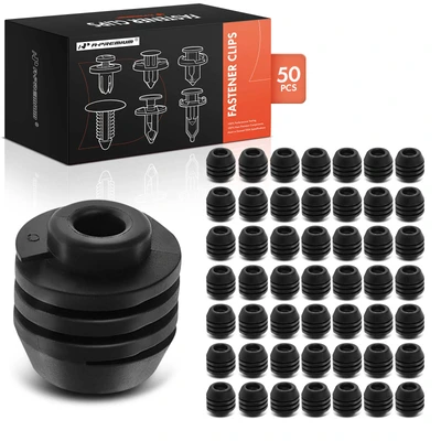 50 Pcs 17mm Rubber Outer Panel Stopper Fastener Clips