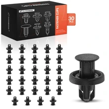 2013 Scion iQ 30 Pcs 10mm Nylon Black Fender Apron & Interior Trim Retainer A-Premium APRCF3208