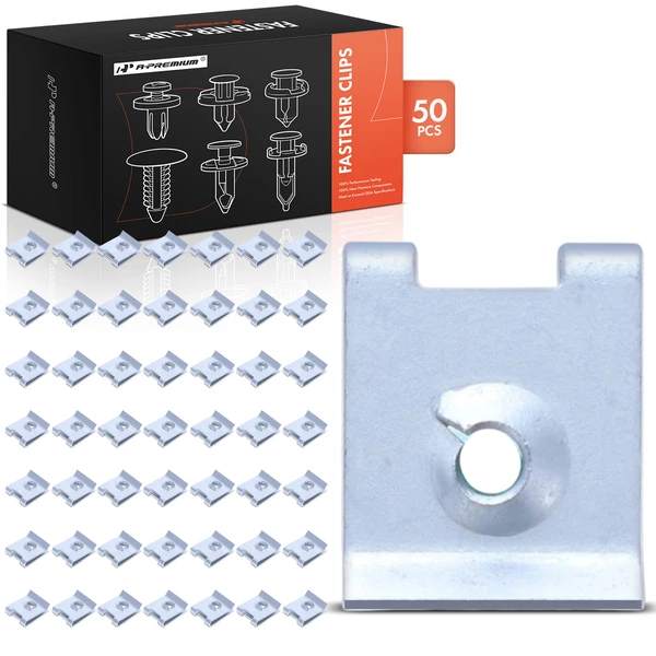 2019 2021-2024 Audi RS5 Sportback 50 Pcs Silver Fender Apron & Under Cover U-Nut A-Premium APRCF3215