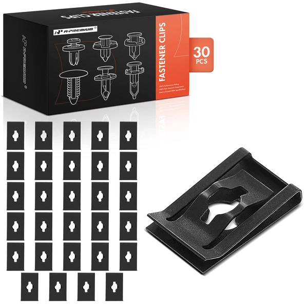 2019-2023 Acura RDX 30 Pcs Steel Black Engine Cover Retainer Clip A-Premium APRCF3217