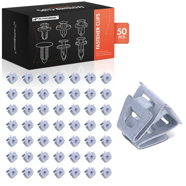 2021-2023 Dodge Durango 50 Pcs 10mm Steel Silver Radiator Grille Panel Nut A-Premium APRCF3224