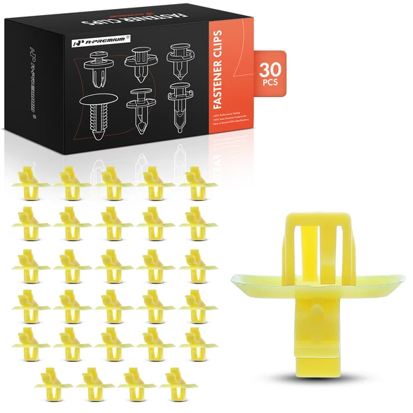 2020-2024 Jeep Gladiator 30 Pcs Nylon Yellow Hood Prop Rod Clip A-Premium APRCF3226