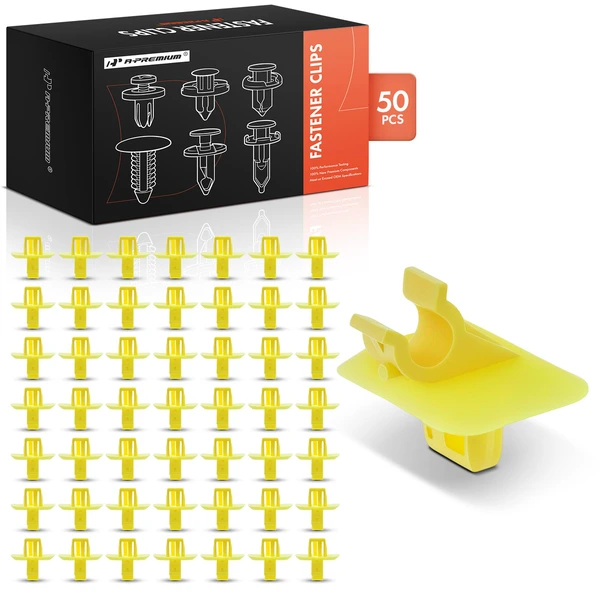 2020-2024 Jeep Gladiator 50 Pcs Nylon Yellow Hood Prop Rod Clip A-Premium APRCF3227