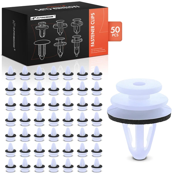 2013-2022 Buick Encore 50 Pcs Nylon White Trunk & Liftgate Trim Retainer A-Premium APRCF3242