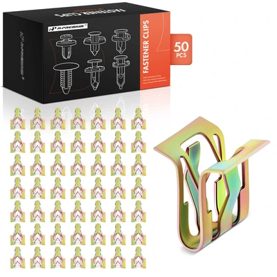 50 Pcs 5mm Steel Pillar Trim Radiator Grille Retainer Clips