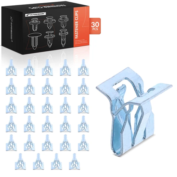 2015-2016 Dodge Dart 30 Pcs Steel Silver Interior Trim Panel Fastener A-Premium APRCF3247