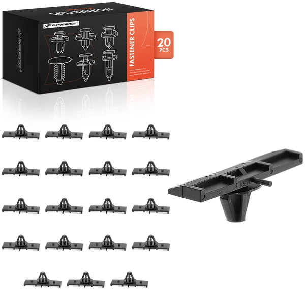 20 Pcs 9mm Nylon Black Fender Flare Molding Clip A-Premium APRCF3252