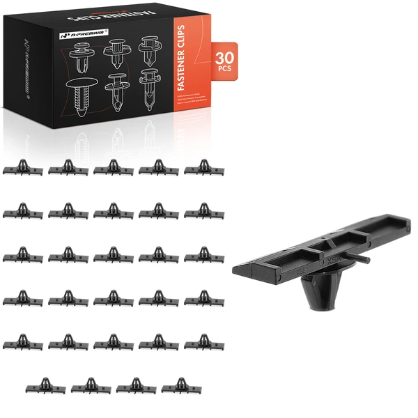 30 Pcs 9mm Nylon Black Fender Flare Molding Clip A-Premium APRCF3253