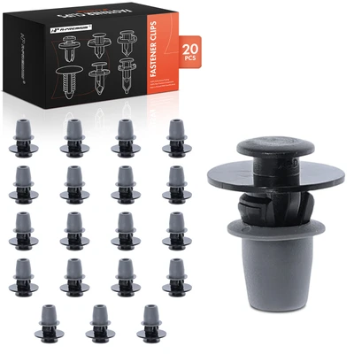 20 Pcs 9mm Nylon Wheel Molding Fasteners Retainer Clips with Sealer