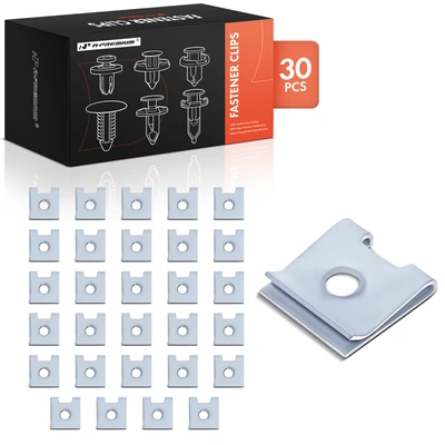 30 Pcs M4.8-1.61 Zinc Steel Bumper Cover U-Nuts Retainer Clip