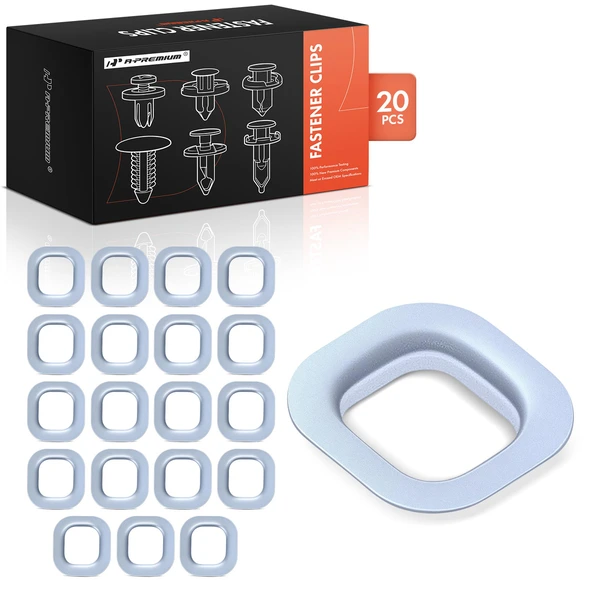 20 Pcs Steel Silver Bumper Cover Spacer A-Premium APRCF3270