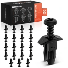 20 Pcs 5.7mm x 7.7mm Nylon Grill & Interior Trim Retainer Clip Push-Type