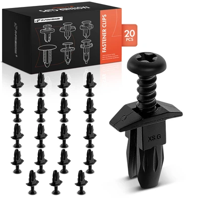 20 Pcs 5.7mm x 7.7mm Nylon Grill & Interior Trim Retainer Clip Push-Type