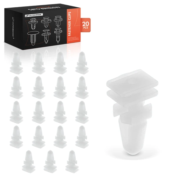 20 Pcs 9.5mm Nylon Natural Interior Trim Molding Clip A-Premium APRCF3279