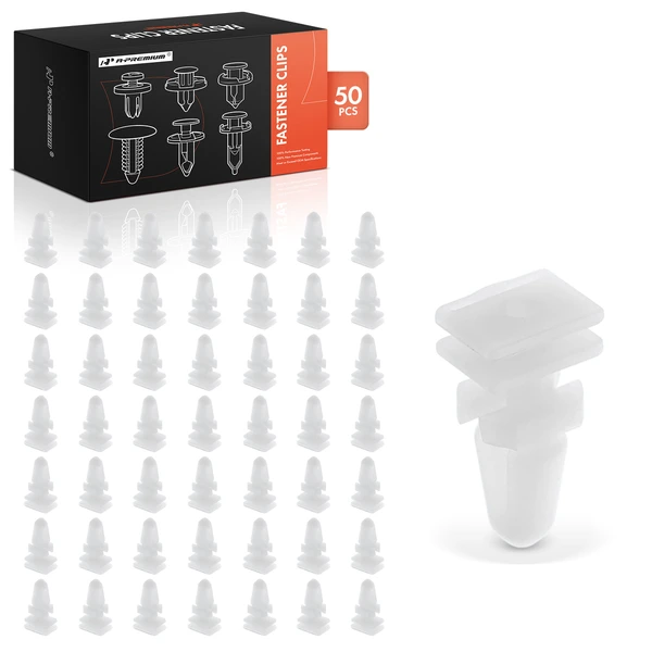 1989-1993 BMW 535i 50 Pcs 9.5mm Nylon Natural Interior Trim Molding Clip A-Premium APRCF3281