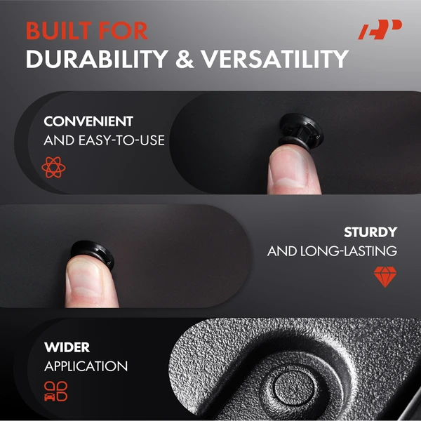 50 Pcs Nylon Black Interior Trim Clip A-Premium APRCF3284