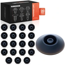 2014-2020 Acura RLX 20 Pcs 7mm Nylon Dark Gray Body Hole Plug Retainer Clip A-Premium APRCF3306