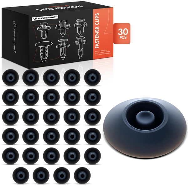 2014-2020 Acura RLX 30 Pcs 7mm Nylon Dark Gray Body Hole Plug Retainer Clip A-Premium APRCF3307