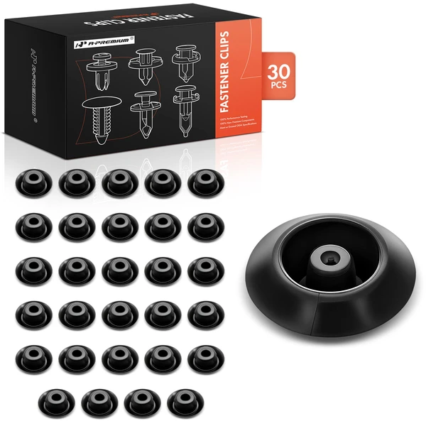 2002-2019 Honda CR-V 30 Pcs 11mm Nylon Black Body Hole Plug Retainer Clip A-Premium APRCF3310