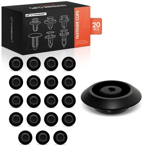 2002-2019 Honda CR-V 20 Pcs 15mm Nylon Black Body Hole Plug Retainer Clip A-Premium APRCF3312
