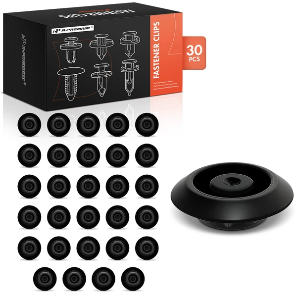 2014-2020 Acura RLX 30 Pcs 15mm Nylon Black Body Hole Plug Retainer Clip A-Premium APRCF3313