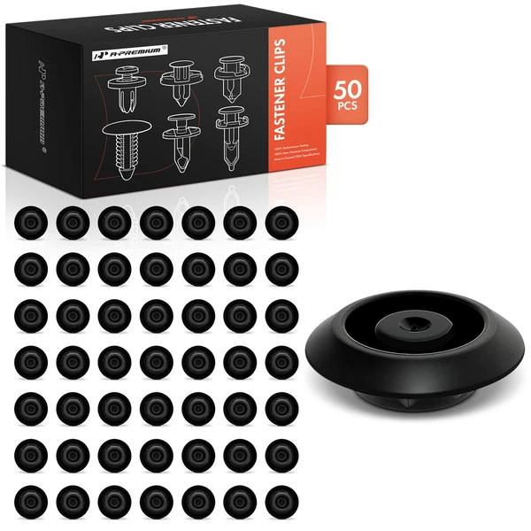 2002-2019 Honda CR-V 50 Pcs 15mm Nylon Black Body Hole Plug Retainer Clip A-Premium APRCF3314