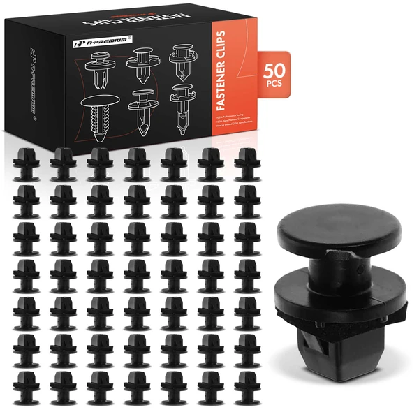 2018-2021 Buick Enclave 50 Pcs 9mm Nylon Black Tail Lamp Retainer A-Premium APRCF3338