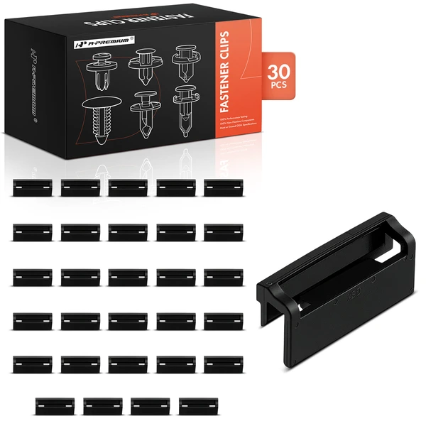 30 Pcs Nylon Black Windshield Molding Clip A-Premium APRCF3343