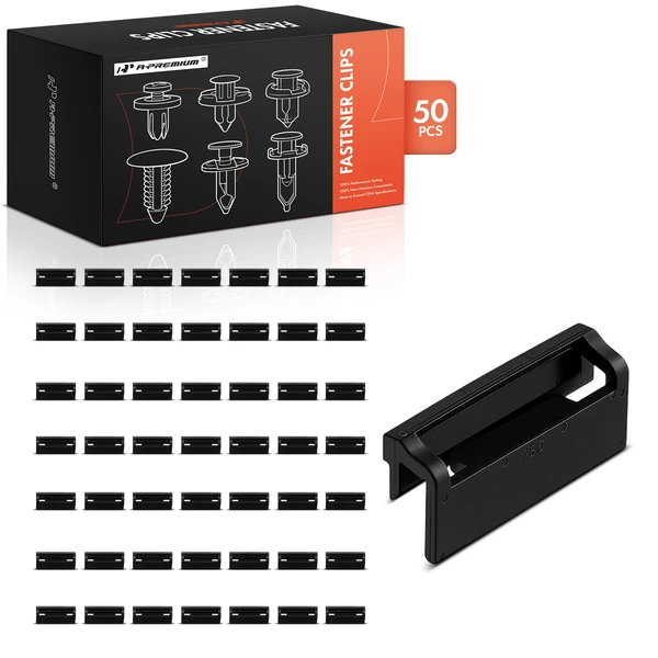 2008-2014 Scion xD 50 Pcs Nylon Black Windshield Molding Clip A-Premium APRCF3344