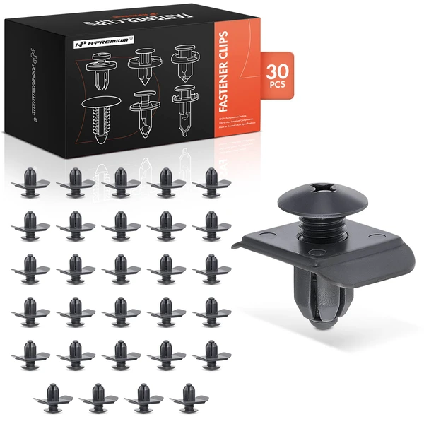 1988-1999 Mercury Tracer 30 Pcs 10mm Nylon Gray Bumper Retainer Clip A-Premium APRCF3349