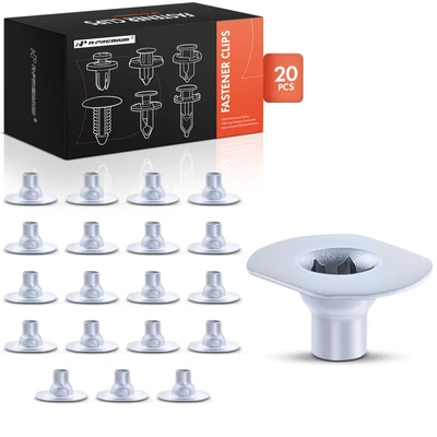 20 Pcs M4.8-1.61 Zinc Fender Apron Hex Flange Nut Retainer Clips