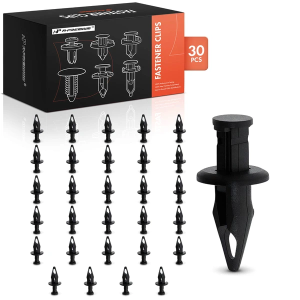 1999-2000 GMC C3500 30 Pcs 9.5mm Black Front Bumper Fascia Clip A-Premium APRCF3588