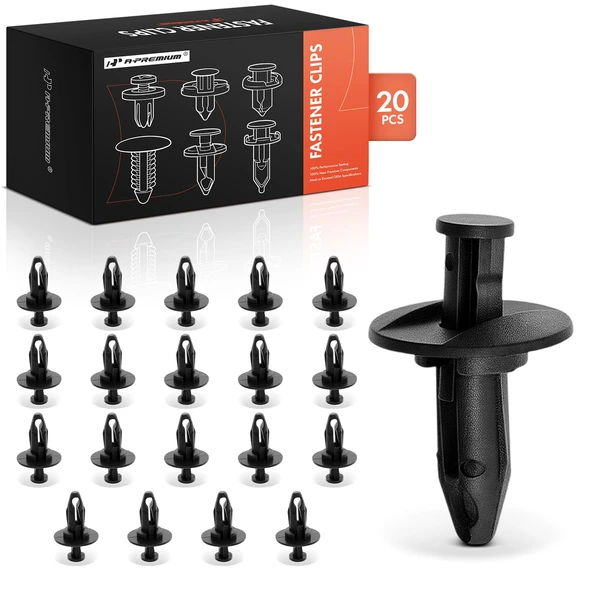 1988-1993 1995 Buick Riviera 20 Pcs 9.5mm Nylon Black Front Bumper Fascia A-Premium APRCF3590