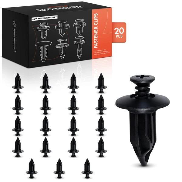 1990-1993 Chevrolet Lumina APV 20 Pcs 12.7mm Black Rear Bumper Fascia Retainer A-Premium APRCF3647