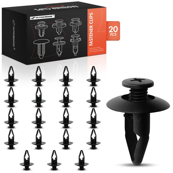 1987-1989 Nissan 300ZX 20 Pcs Nylon Black Inner Fender Retainer A-Premium APRCF3656