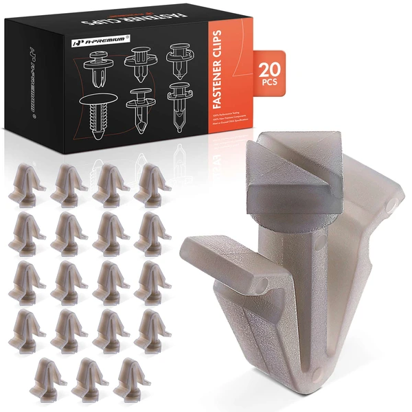 20 Pcs Nylon Gray Grille Clip A-Premium APRCF3662
