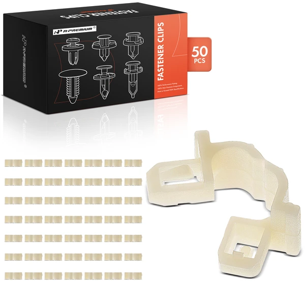 1986-1987 Acura Integra 50 Pcs 7mm Nylon White Windshield Washer Hose Retainer A-Premium APRCF3676