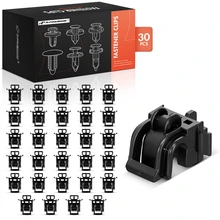 1986-1997 Honda Accord 30 Pcs Nylon Black Hood Prop Rod Clip A-Premium APRCF3678