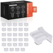 1984-1995 Toyota Pickup 30 Pcs 7mm Nylon White Headlight Spacer Retainer Clip A-Premium APRCF3681