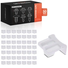 1984-1995 Toyota Pickup 50 Pcs 7mm Nylon White Headlight Spacer Retainer Clip A-Premium APRCF3682