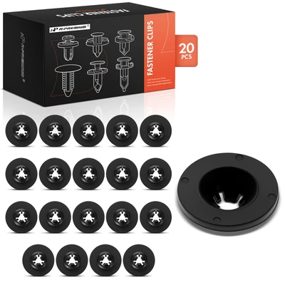 20 Pcs 7mm Nylon Under Engine Cover Push Nut Retainer Clips