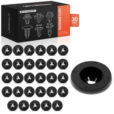 30 Pcs 7mm Nylon Under Engine Cover Push Nut Retainer Clips