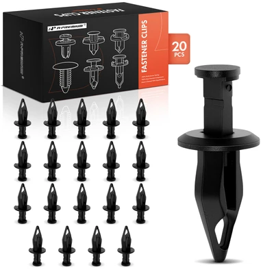 20 Pcs 10mm Bumper Cover Retainer Clip with Closed End Push-Type