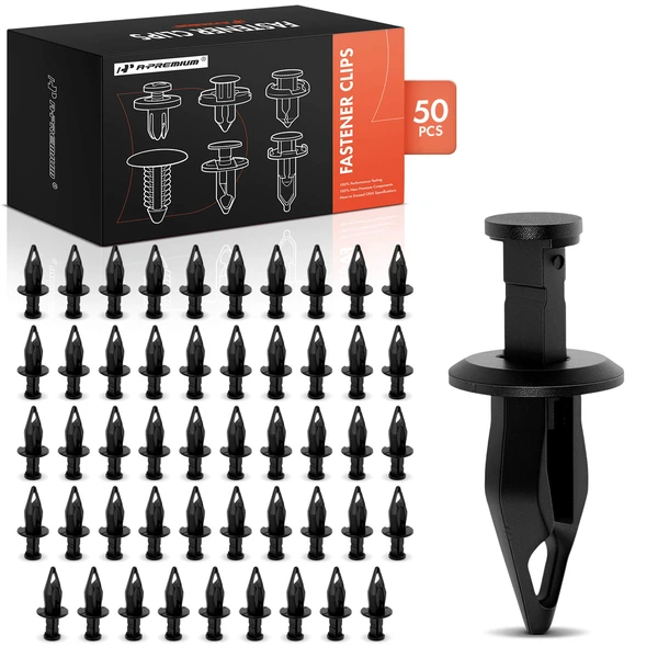 2005-2007 Saturn Relay 50 Pcs 10mm Nylon Black Front Bumper Cover Retainer A-Premium APRCF3564