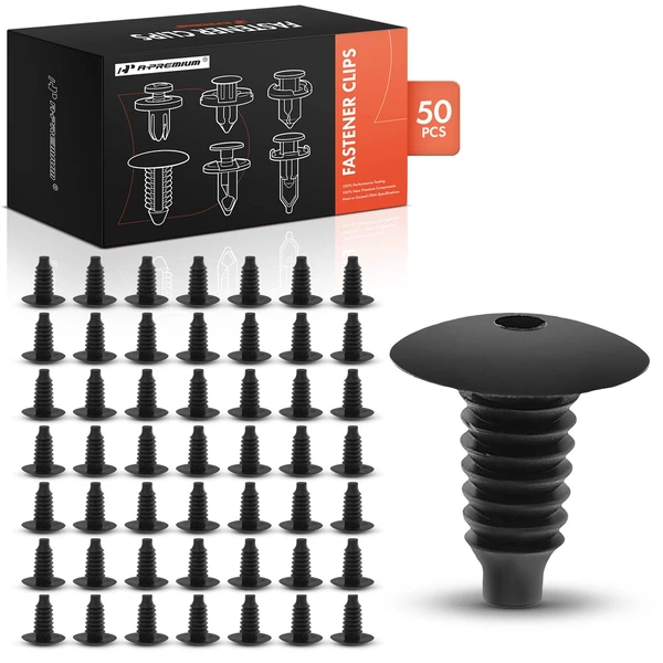 1998-2000 Audi A4 50 Pcs Nylon Black Door Trim Panel Clip Boot Lining Carpet Retainer A-Premium APRCF3567