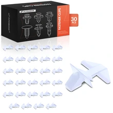 2012-2015 Honda Civic 30 Pcs Nylon White Door Weatherstrip Clip A-Premium APRCF3573